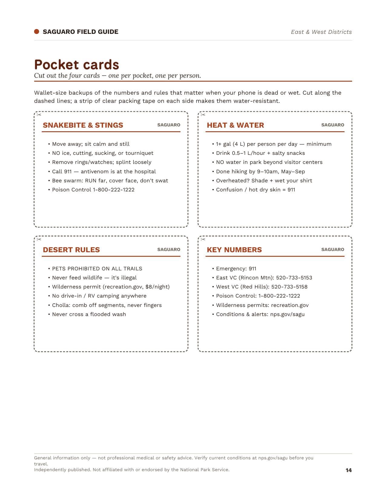 Sample page 3 from the Saguaro guide