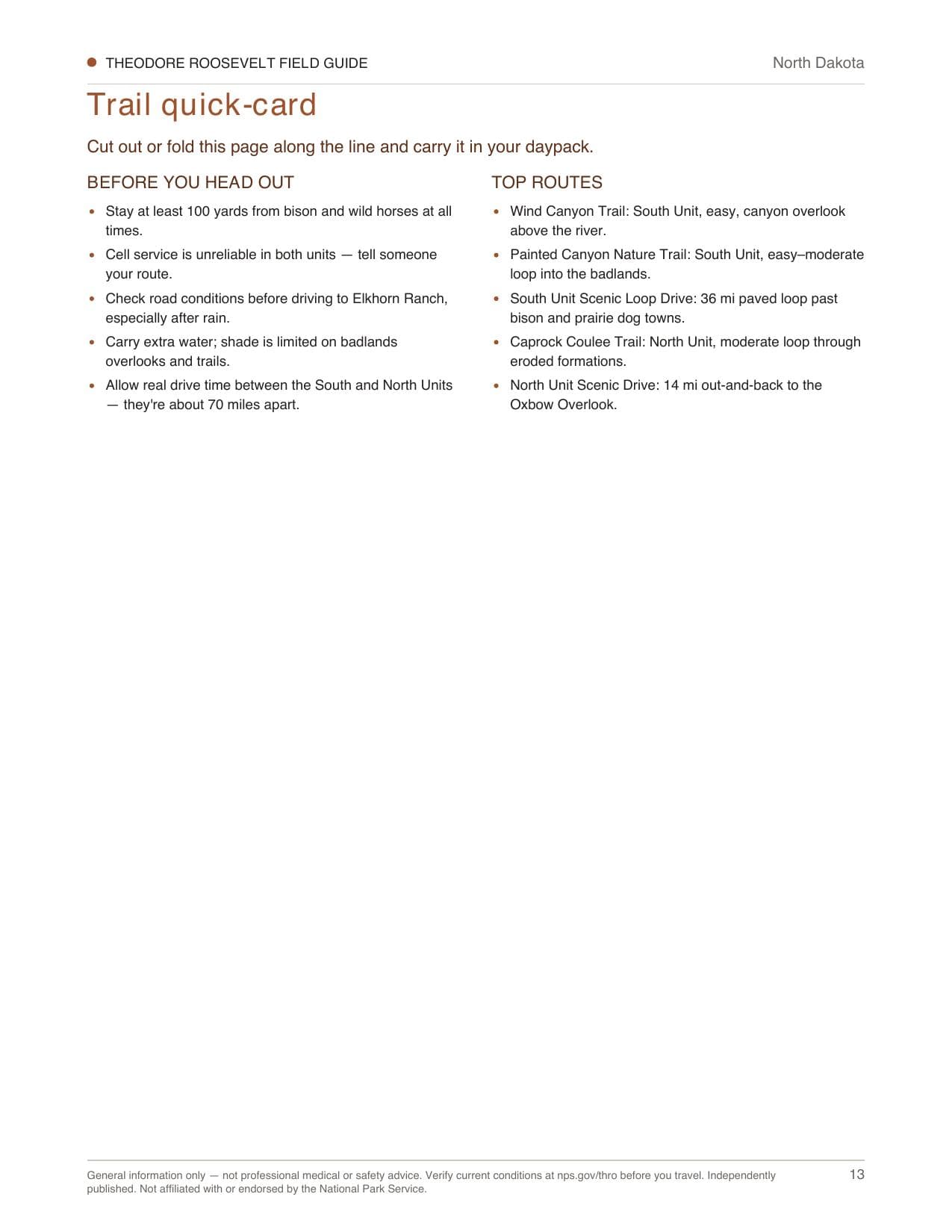 Sample page 3 from the Theodore Roosevelt guide
